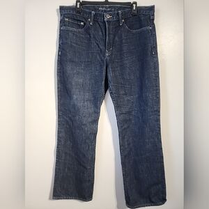 Banana Republic Relaxed Fit Blue Jeans mens 35x30 Dark Wash